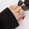 Vintage Cute Cat Ring For Women Cat Ear Adjustable Opening Finger Rings Goth Trendy Silver Color Animal Rings Party Jewelry Gift