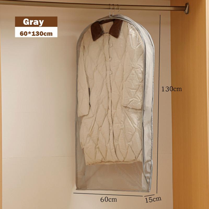 Wardrobe Organizer Bags Down Jacket Air Compression Hanging Bag with Zipper Clothes Dust Cover Bag Save Space Cloth Storage Bag