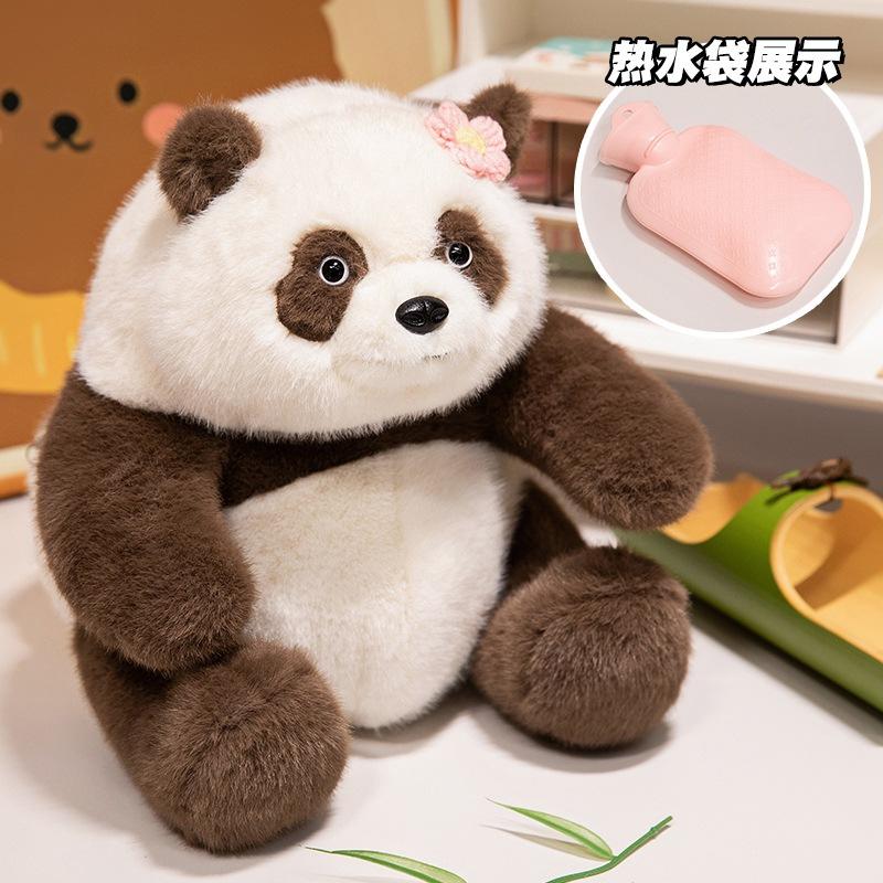 Cartoon Panda Huahua Plüsch Handwärmer Mädchen Heißwasserbeutel Cartoon Tragbar Wasserbefüllung Studenten Handwärmer