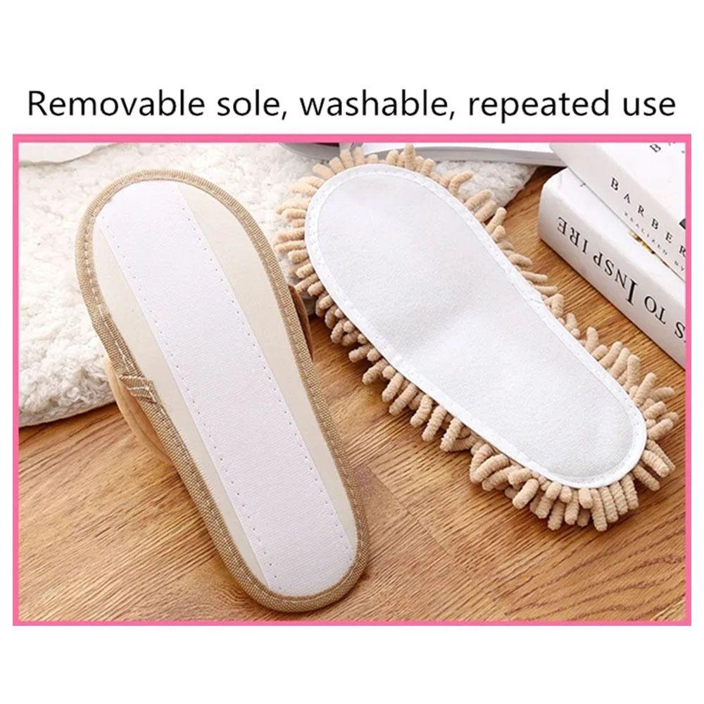 Reusable Floor Cleaning Slippers Washable Floor Polishing Shoe Slippers Mop Slippers  Winter