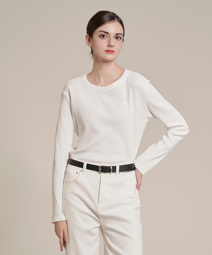 Iteoneolmomeonteu Waffle T-Shirt _ White