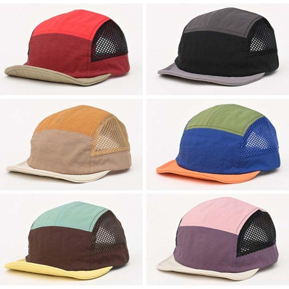 Quick Drying Mesh Baseball Cap UV Protection Color Splicing Hat Casual Sun Visor Cap  Sports Cap