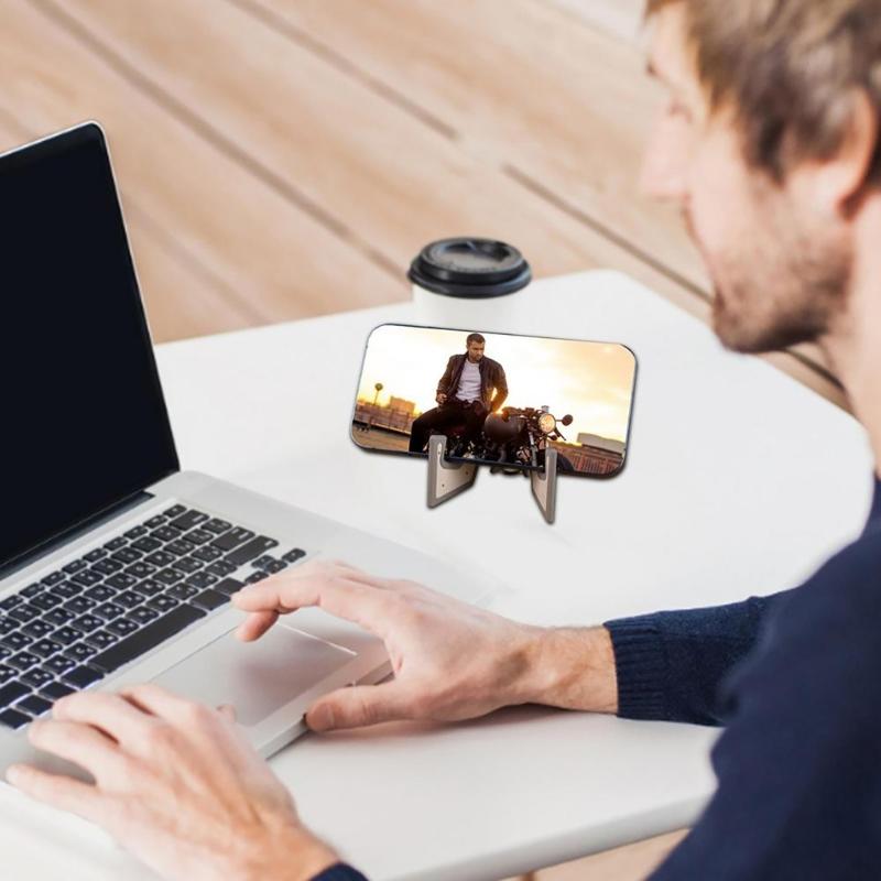 Portable Keychain Pendant Mobile Phone Tablet Holder Stand Creative-Keyring Lightweight Mini Desk Cellphone Support Rack