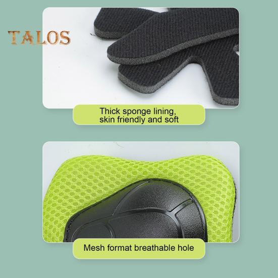 Kit di protezioni per pattinaggio per bambini, 6 pezzi, con ginocchiere, gomitiere, polsiere, pattini a rotelle, skateboard, scooter, bici, attrezzatura di sicurezza per ciclismo