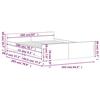 VidaXL Cadre de lit tête de lit et pied de lit gris sonoma 160x200 cm 3203766