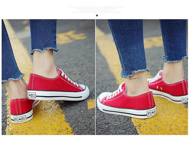 Unisex Low-Top Canvas Sneakers, Classic Korean Style, Versatile Casual Shoes, Perfect for Couples and Students, Model H01