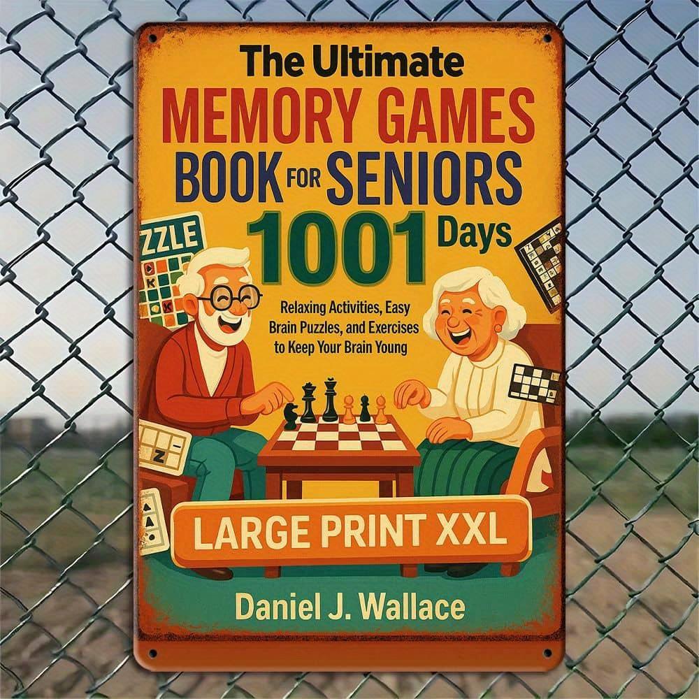 

1001 Days Memory Book retro metal sign, 8x12 inch. чистый