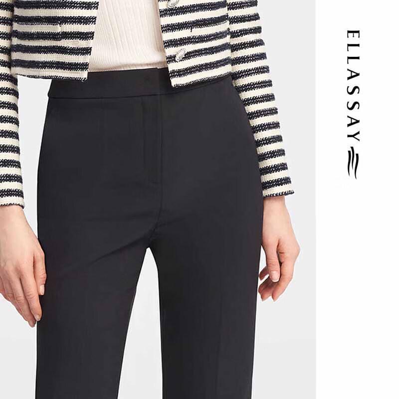 ELLASSAY Women's Micro-Flare Office Trousers