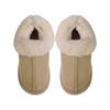 New suede cotton slippers home hair warm bag and EA non-slip snow boots