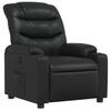 Relaxation Armchair Black Synthetic Leather