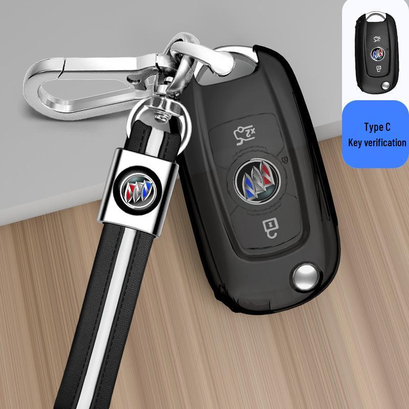 Transparent Full-Wrap Key Case for Buick Envision/Regal/Verano/Lacrosse/GL8