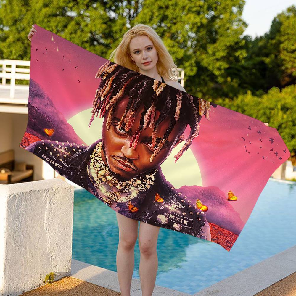 Rapper J-Juice WrldS Microfiber Blanket Quick Drying Beach Towels Oversized Printing Super Absorbent Pool Towel Blanket