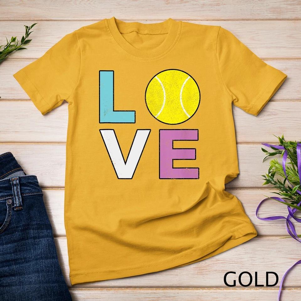 Retro I Love Tennis Unisex T-shirt 3 L