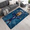 Star Player Kylian Mbappé Floor Mat Design for Outdoor Playrooms Game Room Entryway Antislip Carpet Anime Office Decor