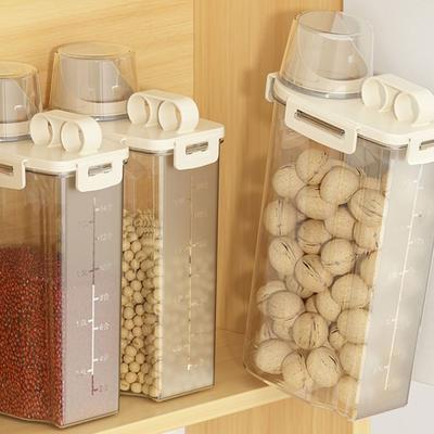 Kitchen Storage Tool Plastic Storage Jar Spout Organizer Food Storage Container