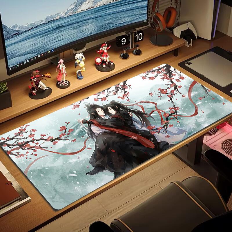 Dragon Phoenix Color Mouse Pad Large Gaming Table Cushion Non-slip Laptop Tablet Big Mousepad XXL Mat Mini PC Playmat With Lock edge