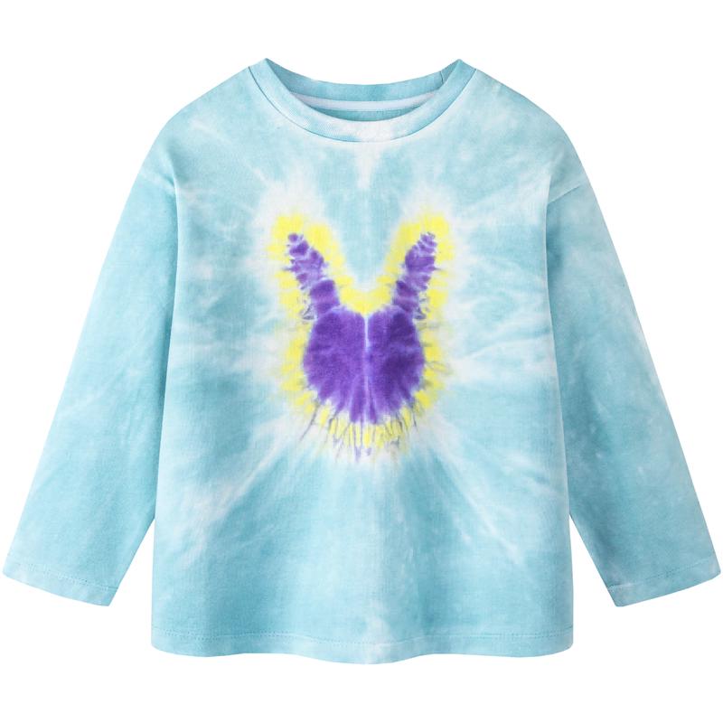 Minibala Jungen Langarm Tie-Dye Baumwoll-T-Shirt