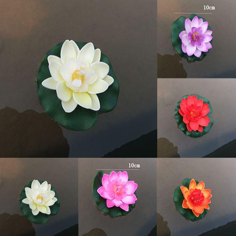 Colorful Artificial Lotus Flower Water Lily Perfect For Fish Tank Decoration