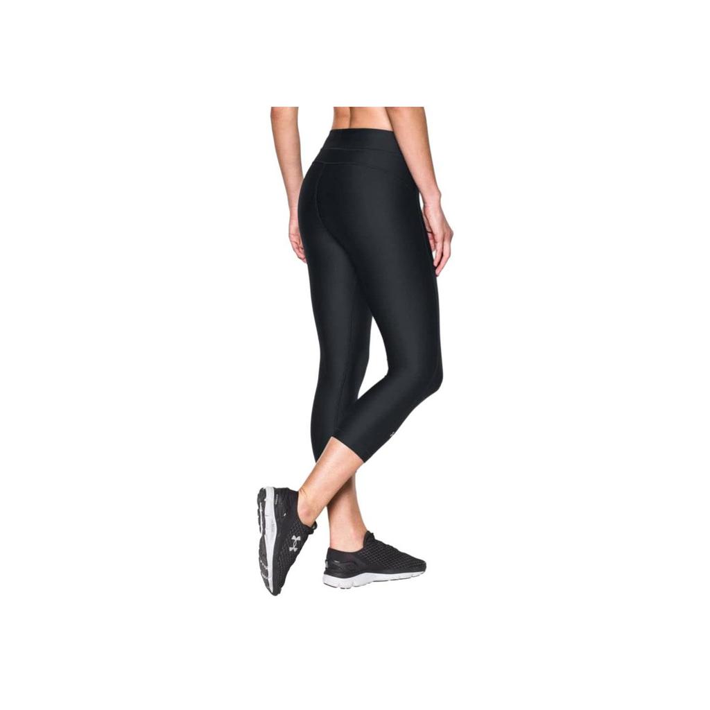 Under Armour Solid Color Tight Fit Three Quarter Length Sports Pants Women bottoms 1297905-001