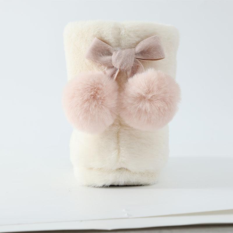 Goosecret Women Winter Warm Cotton Boots Winter Short Furry Cotton Boot New Fur Ankle Soft Flat Boot Lined Ankle Warm Snow Boots