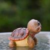 Statue Tortues Œil Grand Size Résine Animal Petite Sculpture Ornement pour Jardin Paysage Décorations et Affichage Bureau Maison