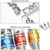 [Durable Adapters] 3pcs Durable Alloy Color-Coded Impact Socket Adapters - 1/4", 3/8", 1/2" Hex | Compatible with Cordless Drills, Square Drill Bits