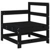 VidaXL Canapés d'Angle de Jardin 2 pcs, Sièges avec Dossier, Meubles de Terrasse Patio Arrière-cour Balcon Extérieur, Noir 825510