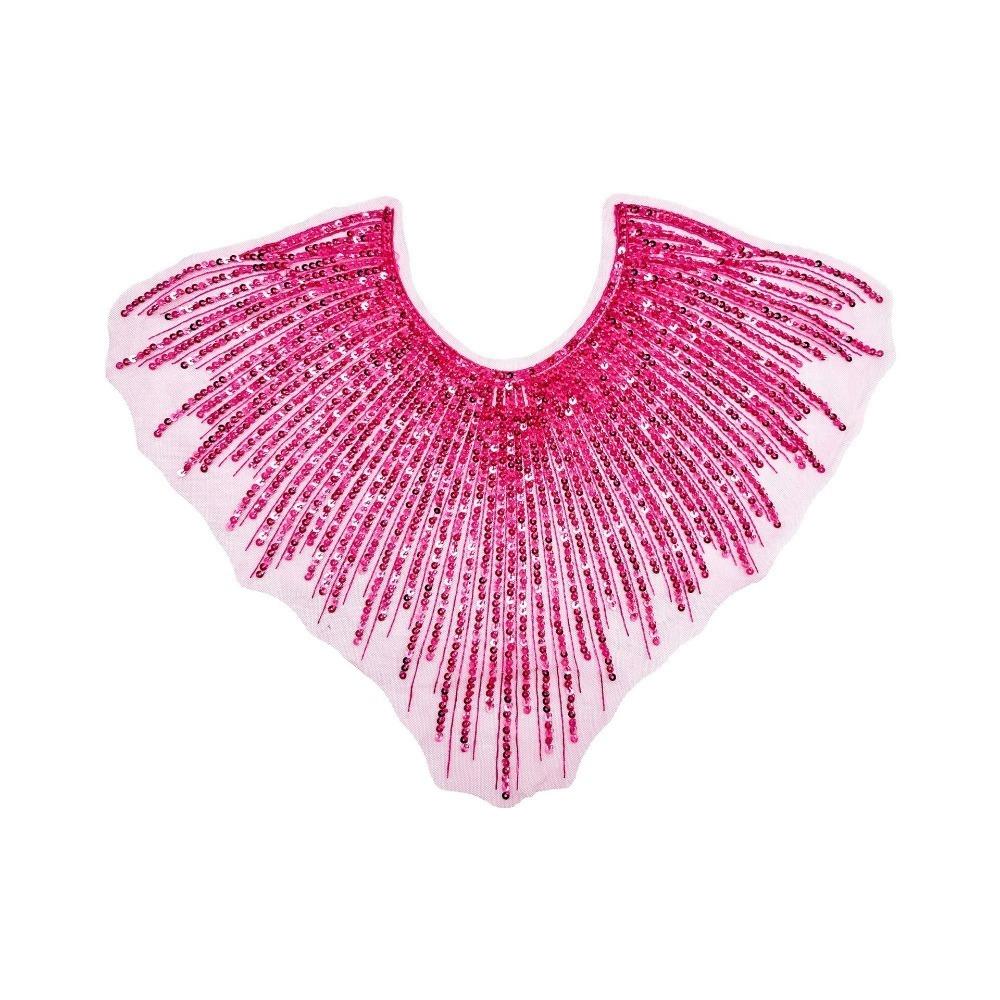 Embroidery Lace Frontal Rhinestone Applique Women's Clothing Apparel Wedding Party Performance