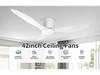 High Power Black Retro Ceiling Fan for Restaurant, Living Room, Home, Minimalist Design, No Light, Commercial Chandelier Fan