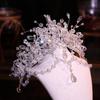 Multipurpose Crystals and Pearls Tiaras for Women Princess Headpieces for Birthday Parties Supplies and Formal Event