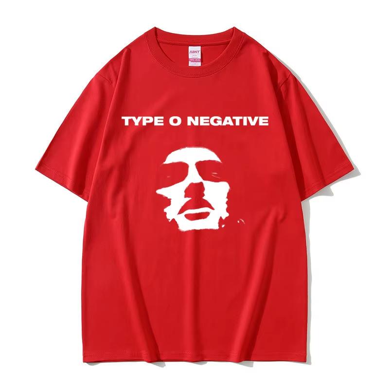 Rock Band Type O Negative T-shirts Men Women Fashion Pure Cotton Tee Shirt Men's Streetwear Male Gothic Short Sleeve