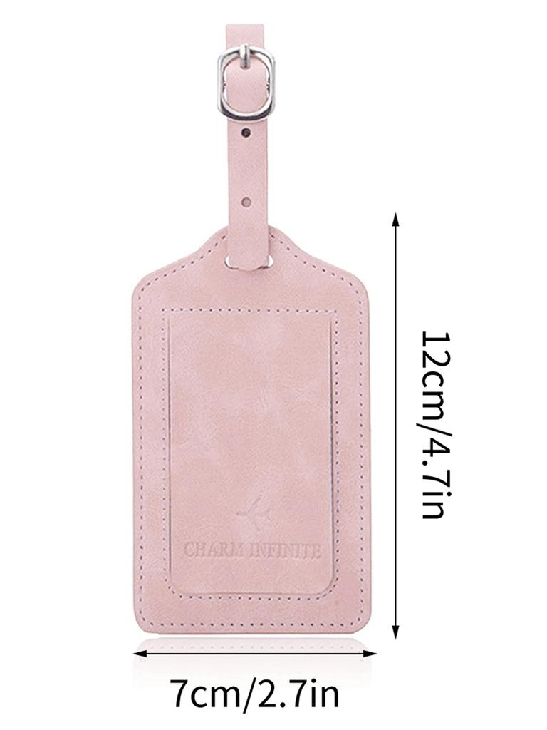 PU leather aircraft logo luggage tag, anti loss with name card, suitable for luggage and travel bags