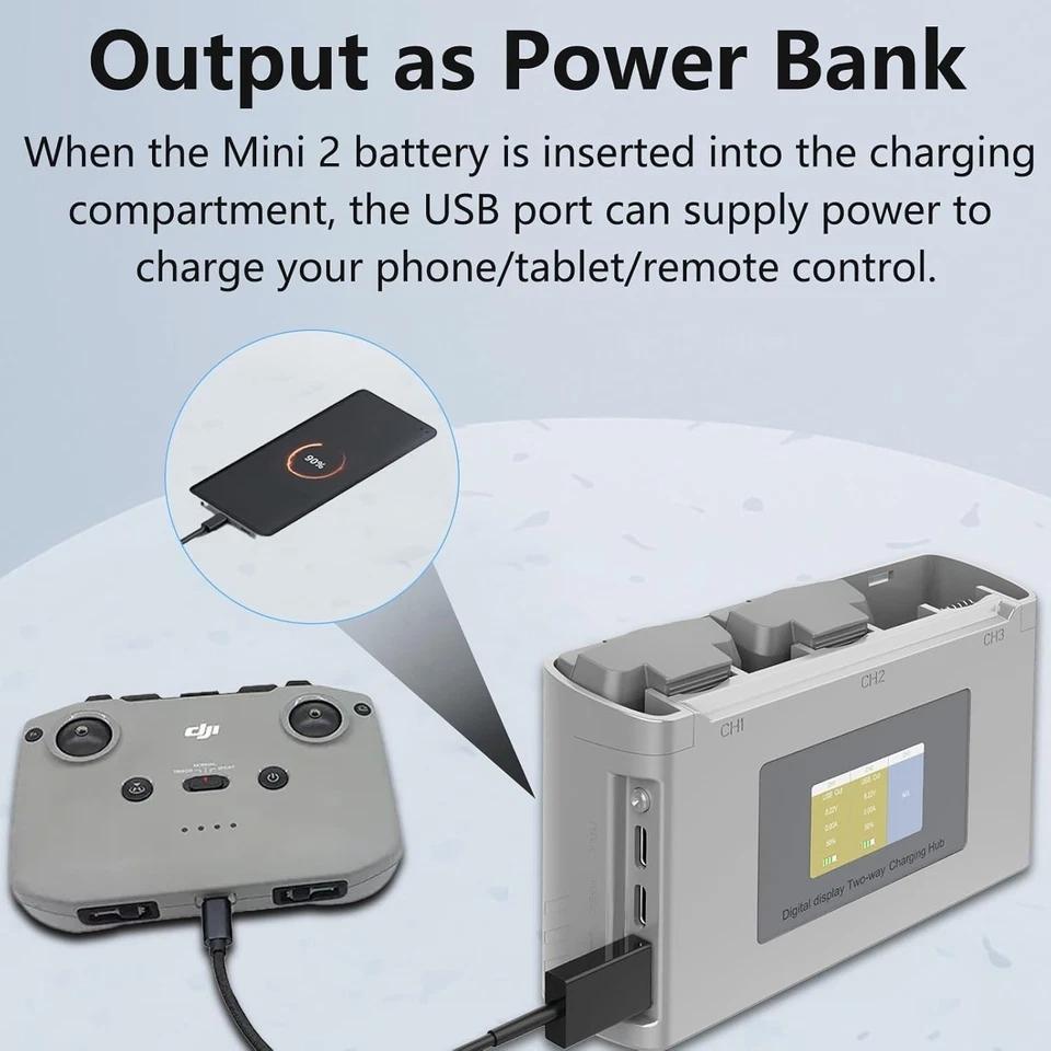For Mini 2/SE Charger Digital Display Charging Hub for DJI Mini 2/4K Mini 2 SE Battery Charger Drone Accessory