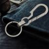 Waist Belt Titanium Zinc Zinc Alloy Keychain EDC Tool Titanium Key Rings Holder  Car Key Chain