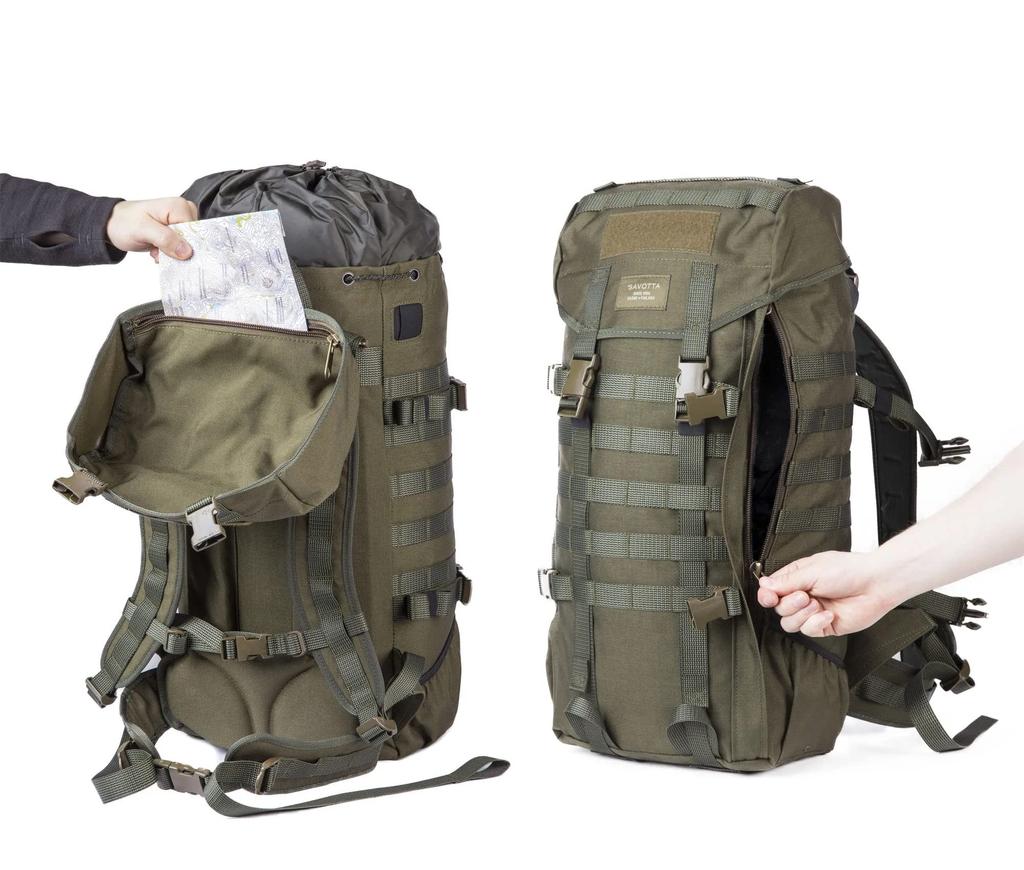 Savotta Yakari M 30L Green Backpack Rucksack Finnish Army Camping Outdoor Solo Camping Camping Equipment Outdoor Equipment Disaster Prevention