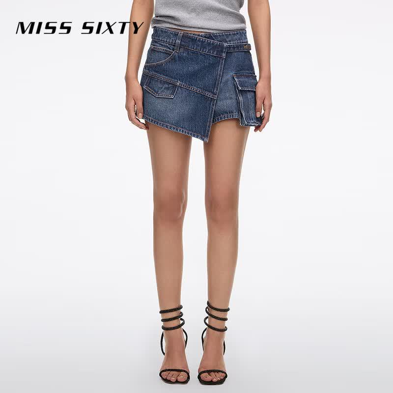 MISS SIXTY Women s Retro Deconstructed Denim Shorts M