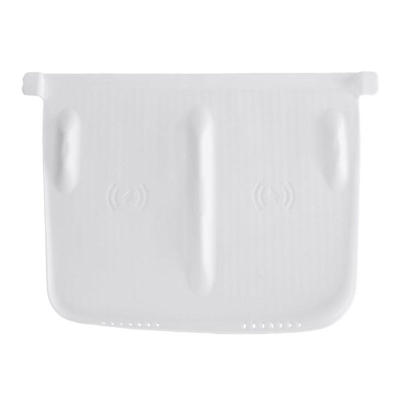 Car Center Console Wireless Charging Silicone Pad Mat Cover Fit for Tesla Model Y 3 2024    White