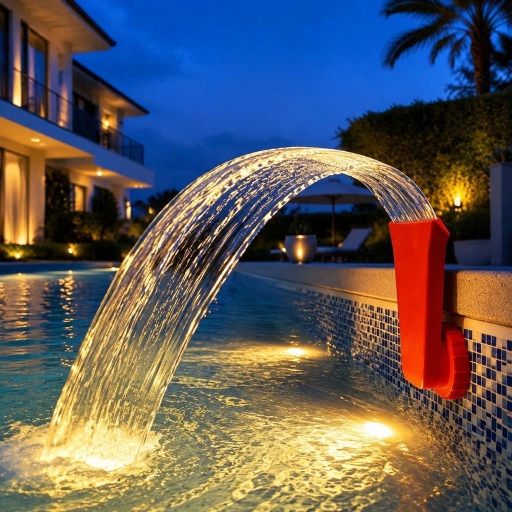 3D Printed Pool Bracket, Outdoor Feature Stand for Garden Pond Decoration, Resin Base