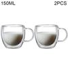 80ML/150ML 2-18PCS Double Wall Glass Kung Fu Tea Cup Transparent Coffee Milk Water Mug High Borosilicate Glass Drinkware Tea Set