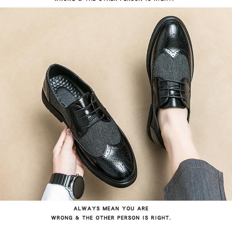 Men's Formal Leather Brogue Tassel Loafers: Casual Slip-On Wedding Shoes