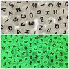 100-500PCS Acrylic Luminous A-Z 26Letter Beads Loose Spacer Alphabet Beads For Jewelry Making DIY Charms Bracelet Necklace