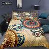 Ethnic Bohemian Mandala Duvet Cover King Queen European Flowers Vintage Bedding Set Geometric Retro Style Polyester Quilt Cover