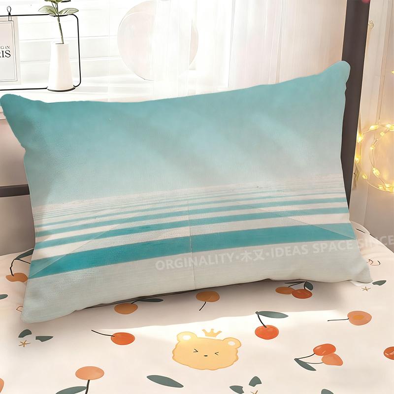 Abstract Blue Geometric Pillowcase Suitable For Sofa Bedroom Car Pillow Cover Cushion Rectangular Back Cushion