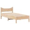 VidaXL Bed Frames, Single Bed with Slatted Base, Adult Bed, Bedroom Furniture, Modern, 75x190 Cm Wood of 844757