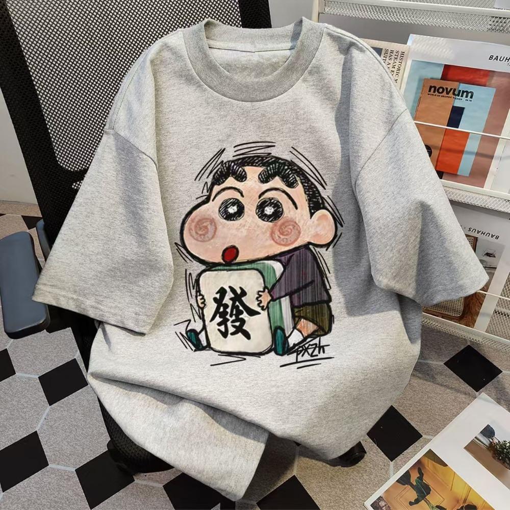 Crayon Shin-Chans Summer Ladies T Shirts Japanese Vintage Short Sleeve O Neck Tees T-Shirt