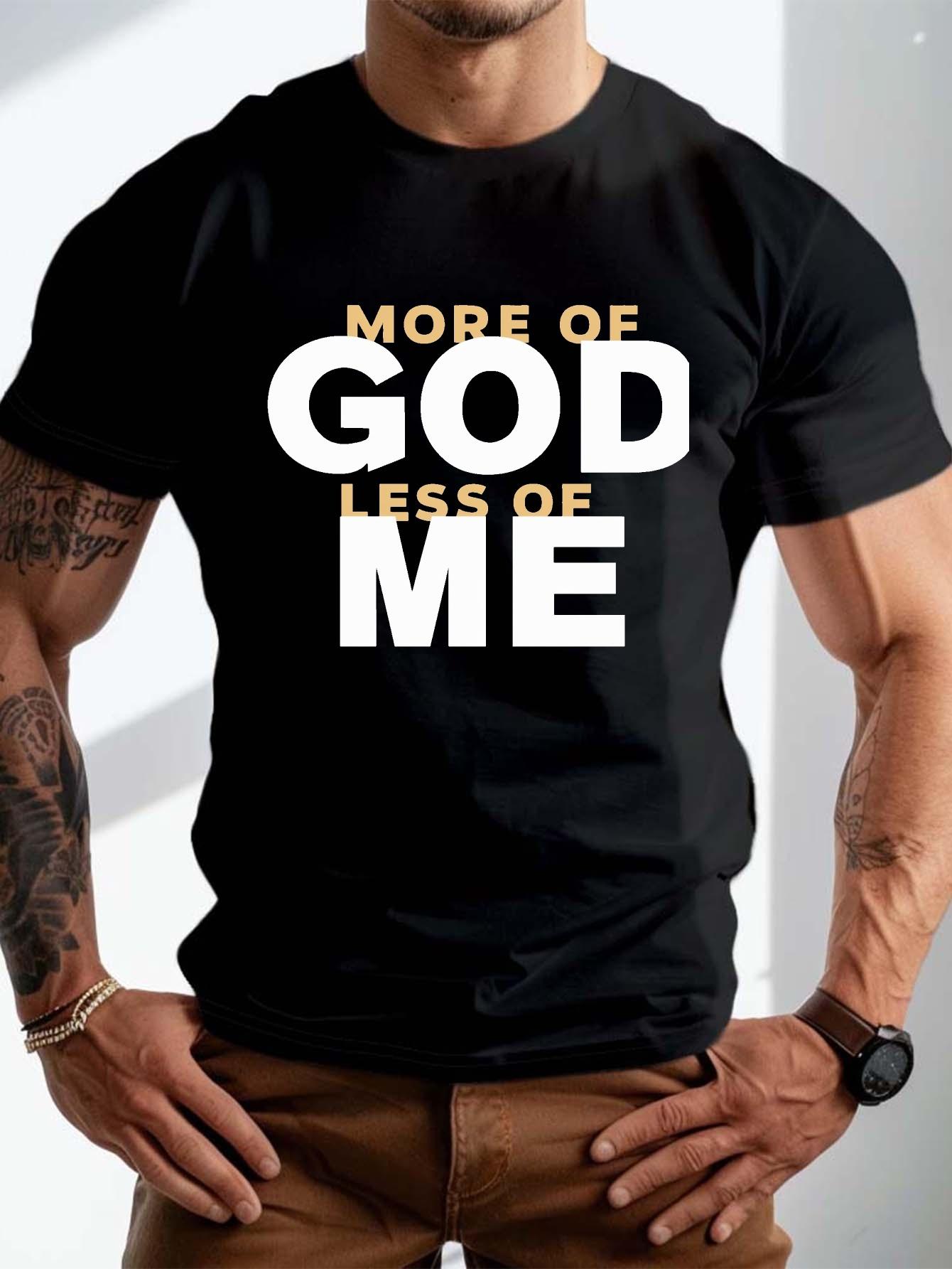 

Large mens summer Tshirt God graphic printed short sleeved Tshirt trend casual top for daily life big and tall 4XL