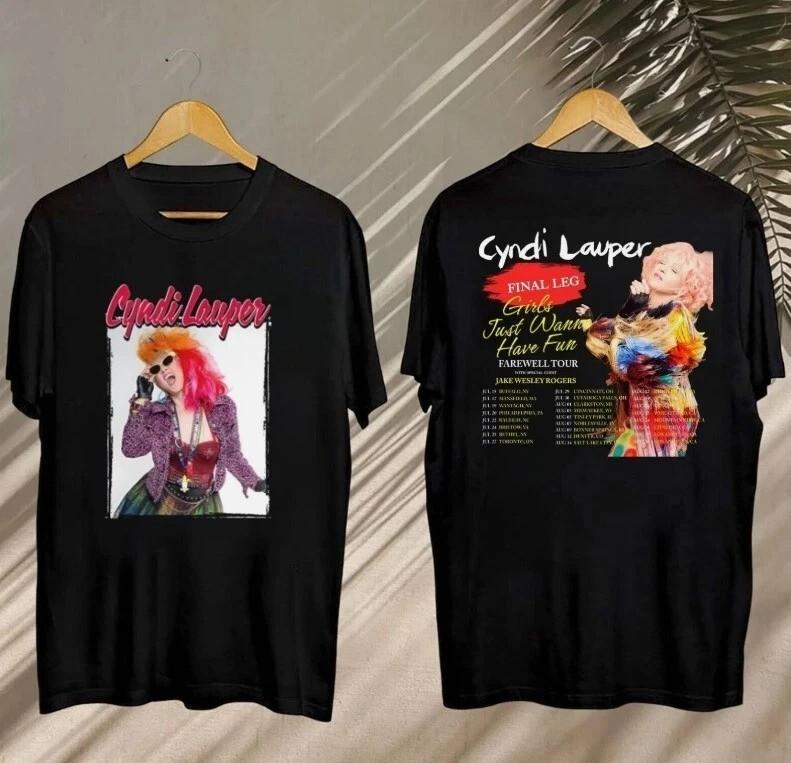 Cyndi Lauper Girl Just Wanna Have Fun Farewell Tour 2025 Unisex T-Shirt S