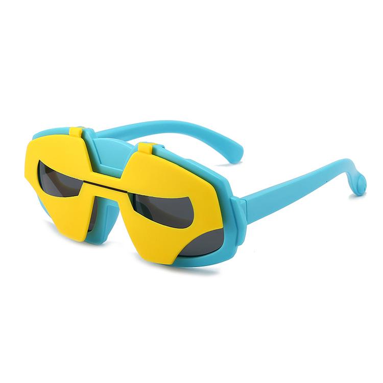 Children's Polarized Silicone Sunglasses: Cute Cartoon Design for Kids Ages 4-8