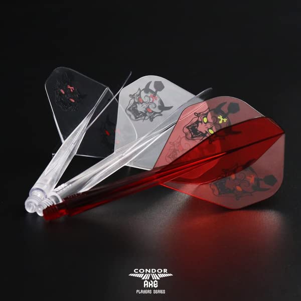 CONDOR Dart Flights Axe Oni Standard Long Mix Juan Rodriguez Model Clear Clear Red tdf7983