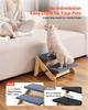 VEVOR Wood Pet Stairs, 2-Step Dog Stairs for Beds, Sofa & Cars, 50 Kg Load Capacity, Floded Flat Design